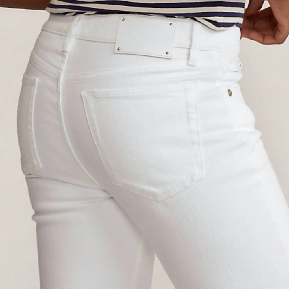 NWOT RL BLACK LABEL 105 CIGARETTE SKINNY JEANS WHITE WASH FIVE POCKETS SIZE 28 - Picture 3 of 11